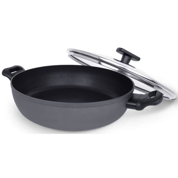 ARCOS Kaula - Stekpanna med Non-Stick Beläggning i Smedat Aluminium med Glaslock (28 mm)