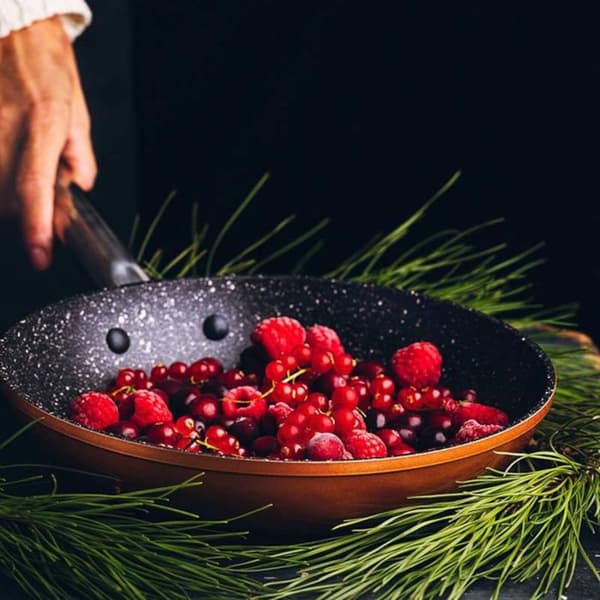 Stekpanna - Monix - Koppar Induktion - 28 cm - Rostfritt stål - Non-stick