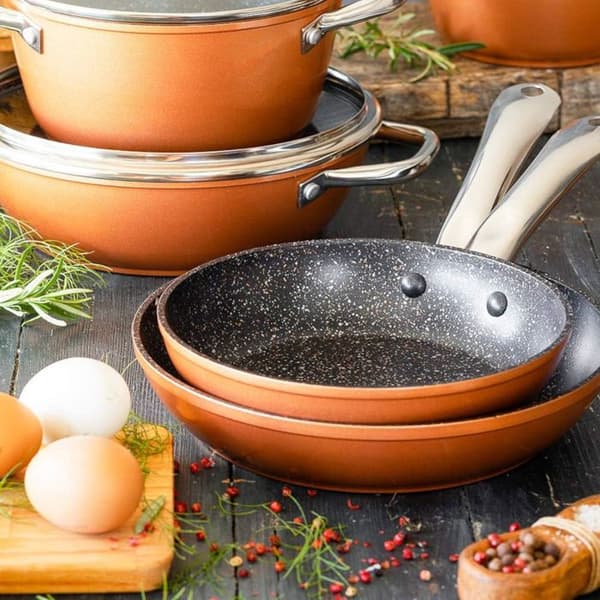 Stekpanna - Monix - Koppar Induktion - 28 cm - Rostfritt stål - Non-stick