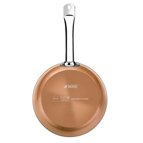 Stekpanna - Monix - Koppar Induktion - 28 cm - Rostfritt stål - Non-stick