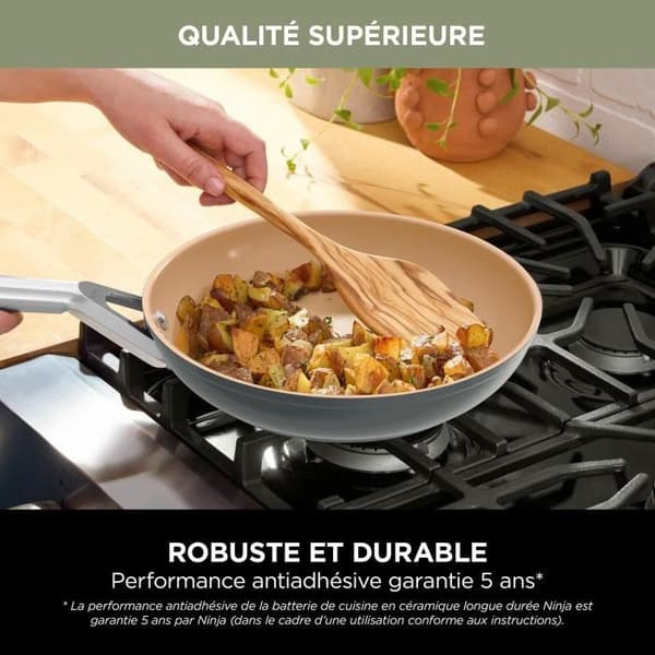 Stekpanna - NINJA - Förlängd livslängd - 28 cm - Non-stick - Induktionskompatibel