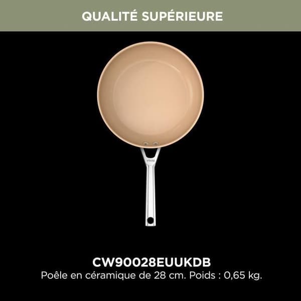 Stekpanna - NINJA - Förlängd livslängd - 28 cm - Non-stick - Induktionskompatibel