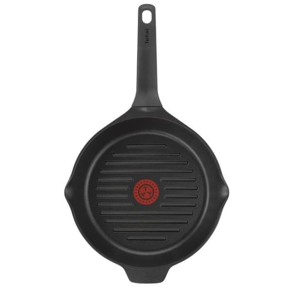 TEFAL AROMA NOIR E2154034 - Grillpanna 26 cm i gjuten aluminium - Alla värmekällor inklusive INDUKTION
