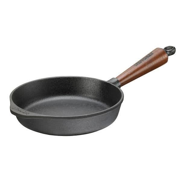Stekpanna - SKEPPSHULT - Diam 20 cm - Rå gjutjärn - Kompatibel med alla typer av spisar - Hälsosam matlagning