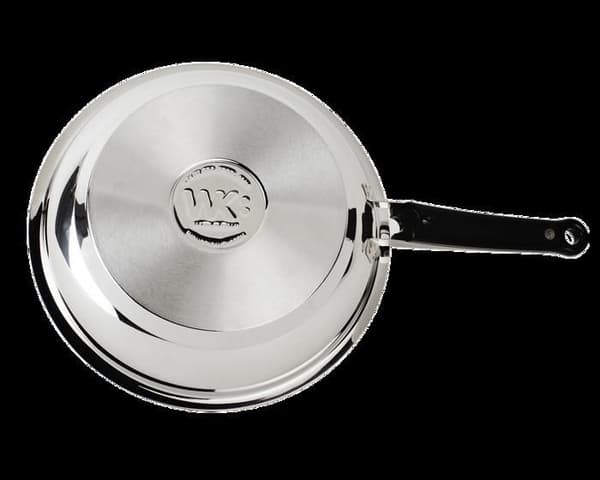 ECOVITAM - Stekpanna 18/10 rostfritt stål - Diameter 28cm - Alla värmekällor inklusive induktion - Tillverkad i Italien