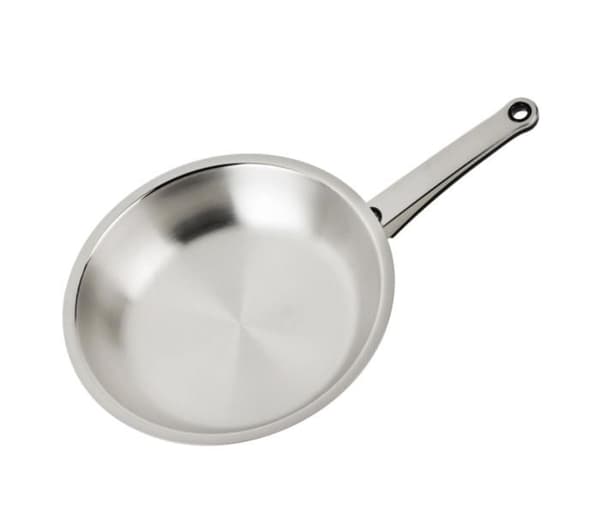ECOVITAM - Stekpanna 18/10 rostfritt stål - Diameter 28cm - Alla värmekällor inklusive induktion - Tillverkad i Italien
