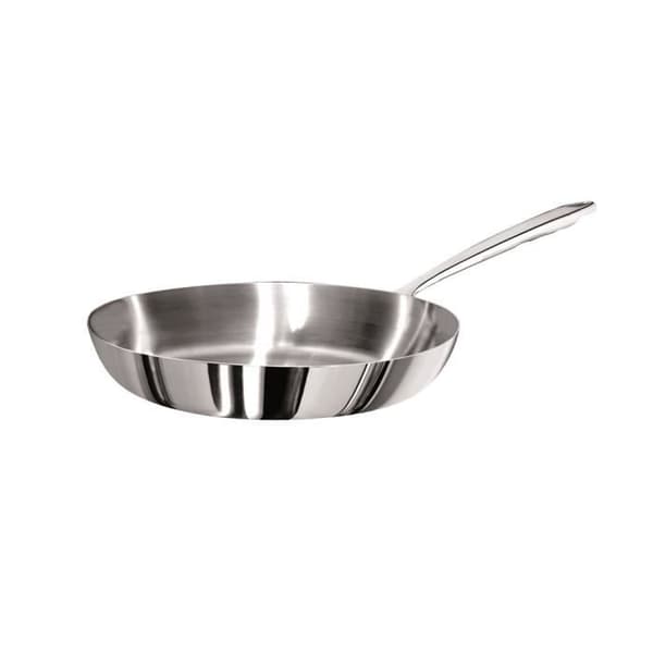 Induktionspanna - TOM PRESS - 28 cm - Aluminium - Spegelfinish - Kompatibel med alla värmekällor