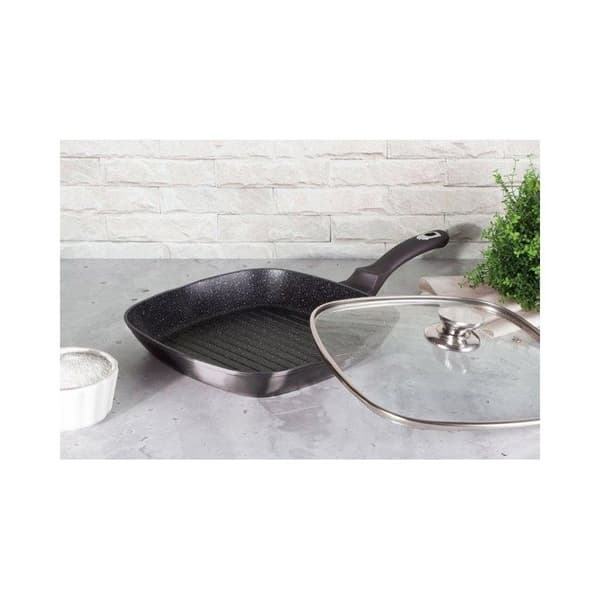 Grillpanna - Berlinger Haus - Carbon Pro - Smidd aluminium - Non-stick - 28 x 28 cm