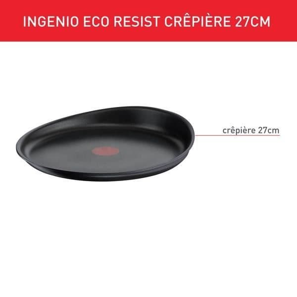 TEFAL Ingenio Eco Resist Crepe pan 27 cm, Induktion, Stapelbar, Gjuten aluminium, Non-stick, L8581004