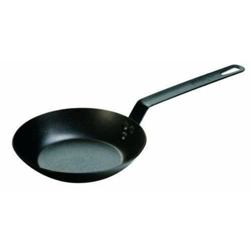 Lodge 8" / 20 cm rund stål förbelagd stekpanna/sauspanna
