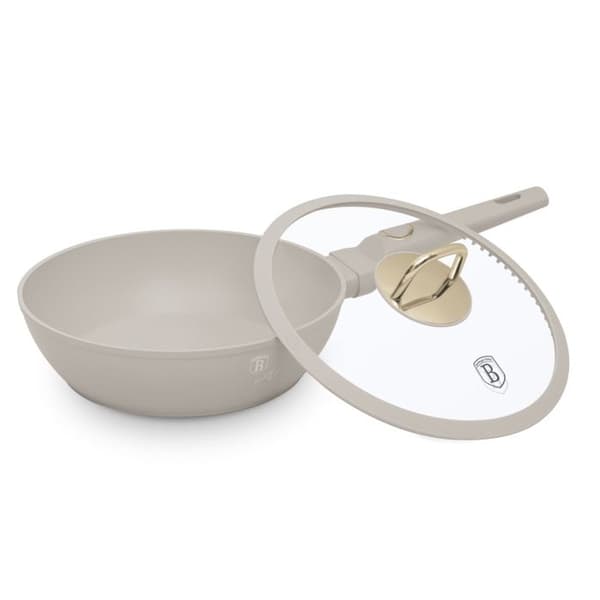BERLINGERHAUS Djup stekpanna med titanbelagd yta och lock 24 cm Kollektion Sahara BH-8062