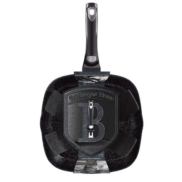 BERLINGERHAUS Grillpanna med avtagbart handtag 28 cm Carbon PRO Line BH-6914