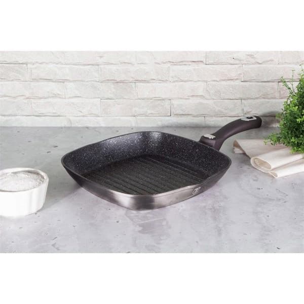 BERLINGERHAUS Grillpanna med avtagbart handtag 28 cm Carbon PRO Line BH-6914