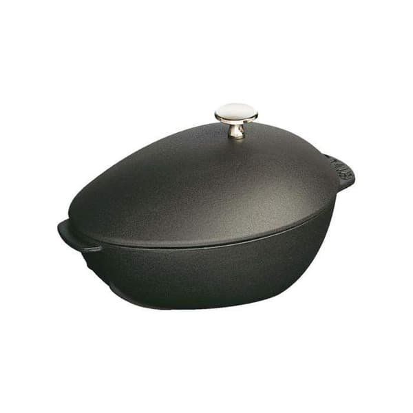 Moulière - Staub - 1102523 - Gjutjärn - 25 cm - Matt Svart - Bt Nickèle