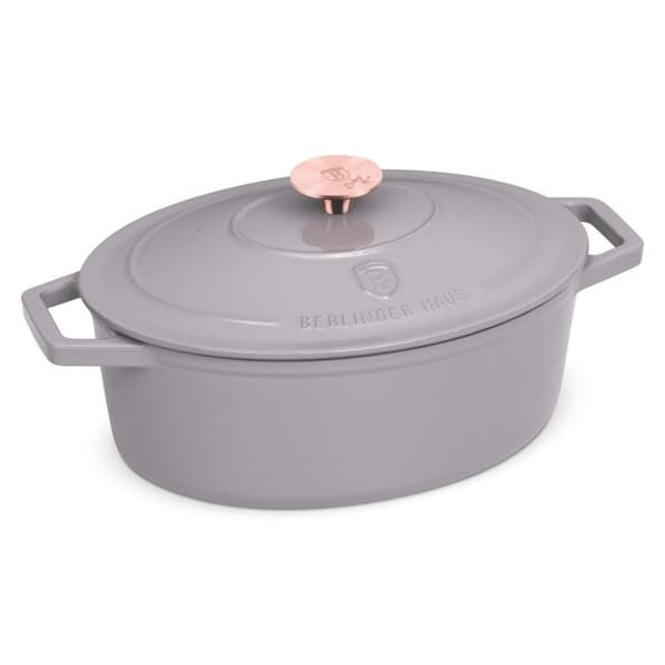 BERLINGERHAUS Gryta i gjutjärn med lock 30 cm Taupe Collection BH-6541