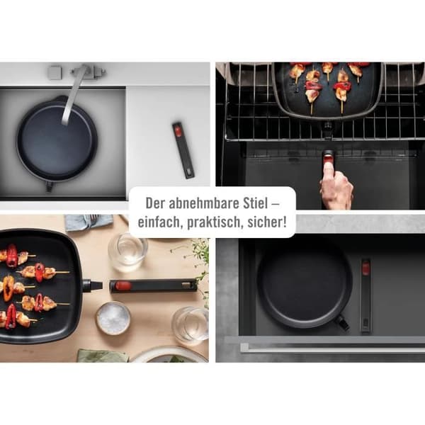 Grillpanna - Woll - Diamond Logic XR - Induktion - 28 x 28 cm - Svart