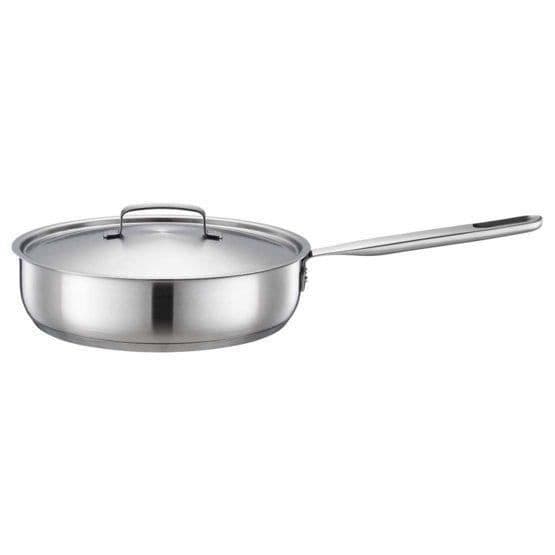 Fiskars Sautépanna med lock, Ø 26 cm, Lämplig för alla värmekällor inklusive induktion, All Steel - 6424002014935