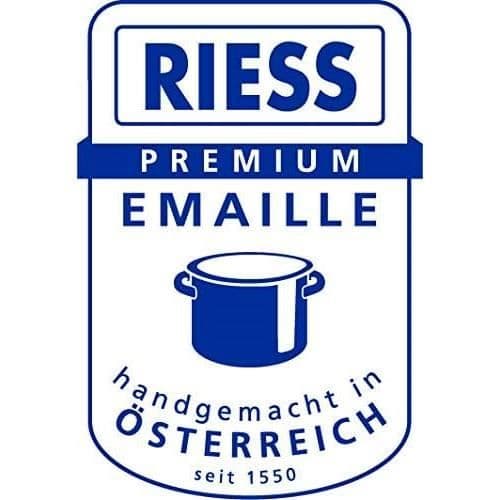 Stekpanna med emaljerat lock Riess 0105-065 Grå 9,056kg 43,5 x 25,6 x 13,1cm