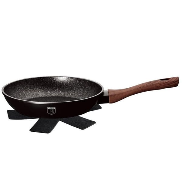 Stekpanna - BERLINGER HAUS - EBONY ROSEWOOD - 24cm - Trippelskiktat granitnon-stick - Turbo induktion
