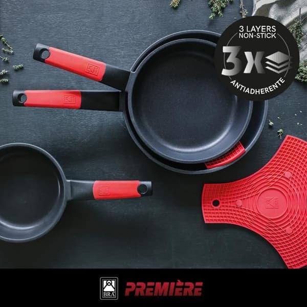 Grillset - BRA - A411235 - Aluminiumtryck - Non-stick - Set med 3 delar