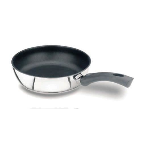 Stekpanna - Lacor - 71322 - Inox 18/10 - Diameter 22cm - Hårt 3-lagers non-stick