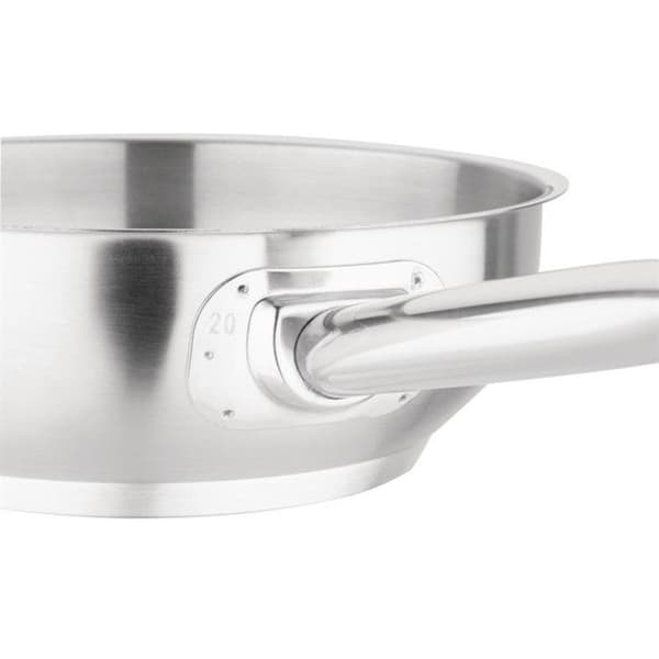 Sautépanna - Vogue - 20 cm - 18/10 rostfritt stål - Induktionskompatibel - Hällpip