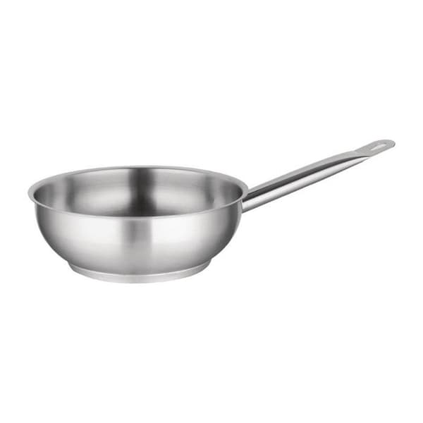 Sautépanna - Vogue - 20 cm - 18/10 rostfritt stål - Induktionskompatibel - Hällpip