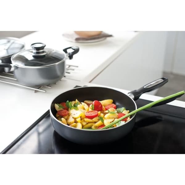 BEKA - 13077224 - PRO INDUC ATHRACITE 22 CM ALUMINIUM KAMIN - VÅFFELBELAGD INTERIÖR - ALLA VÄRMARE + INDUKTION