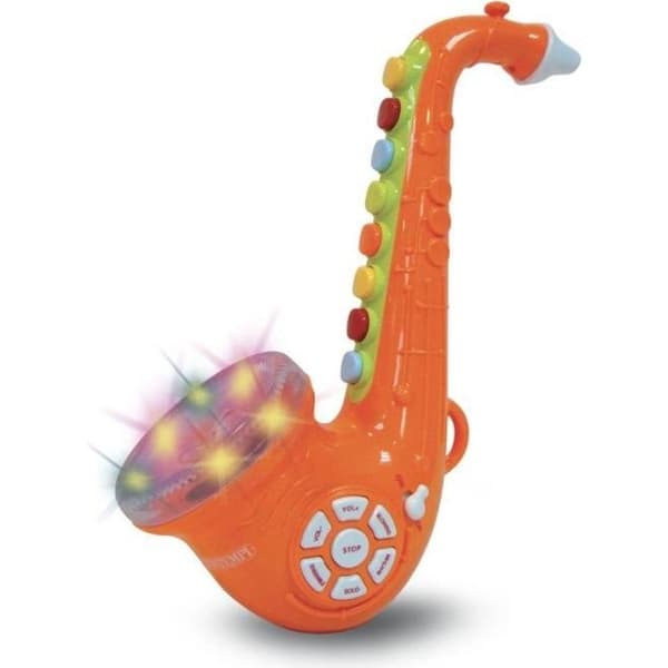 Saxofon - Bontempi - 32 cm - Ljuseffekter - Justerbar volym - Anslutbar till smartphone
