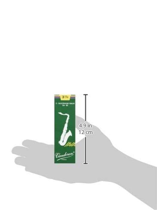Vandoren Saxophone - SR2735 - Java 5 Reeds for Tenorsaxofon 3.5 Green