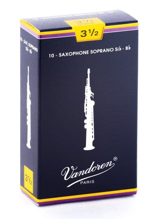 Vandoren saxofon - SR2035 - 10 rör för sopran saxofon 3.5