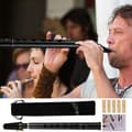 Miniatyrbillede 2 af 4: Rejse Saxofon, Kompakt Øveværktøj, Ideel til Begyndere, Inkluderer Blæserør og Bærepose