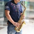 Miniatyrbild 3 av 4: Eb Alto Saxofon, Guldlackad Yta, Bekväm Spelbarhet, Komplett Tillbehörspaket