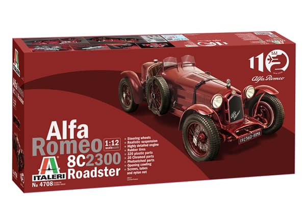 ITALERI 1:12 - Alfa Romeo 8C 2300 Roadster