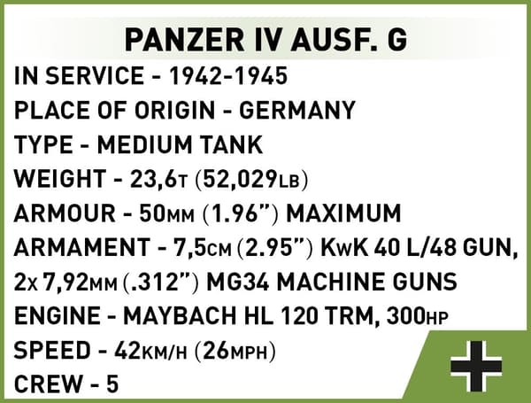 Cobi Panzerkampfwagen IV