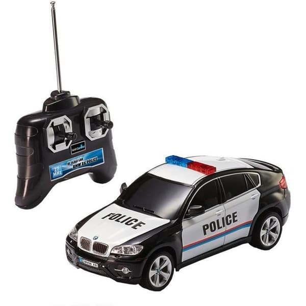 Radiostyrd bil - REVELL - Bmw X6 Police - Roterande varningsljus - 10 km/h - Svart