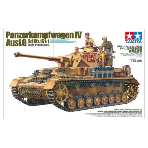 Maquette Char - TAMIYA - Panzerkampfwagen IV Ausf. G - Plast - 1/35 - Grå