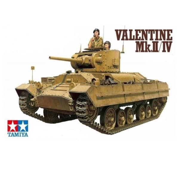 Modellsats - TAMIYA - Valentine Mk.II-IV - Skalmodell - Plast - Barn