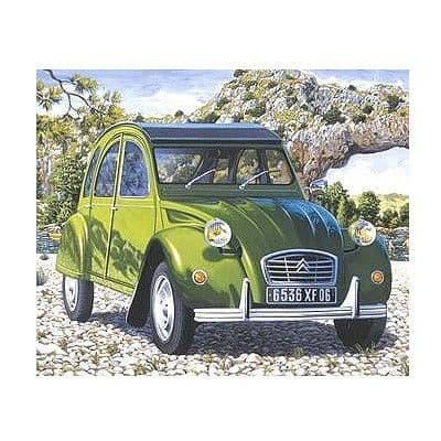 Grön Citroën 2 CV