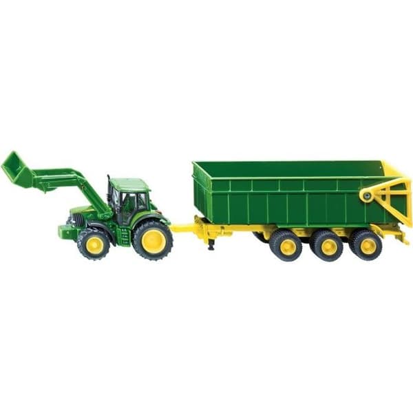 JOHN DEERE med lastare och 3-axlad Si…