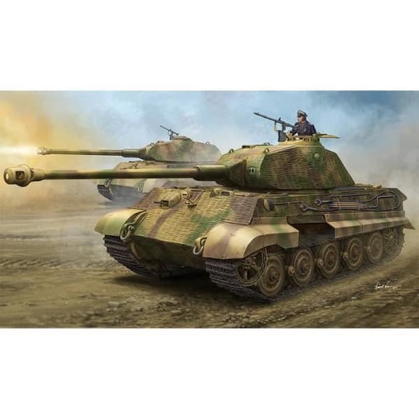 Tyska Sd.Kfz.182 King Tiger "Porsche Turret" m/ Zimmerit