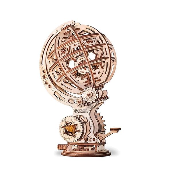 Trä 3D-modellsats - 25,1 cm Kinetic Globe