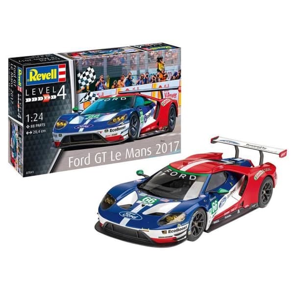Bilmodell - REVELL - Ford GT Le Mans 2017 - 88 delar - skala 1/24