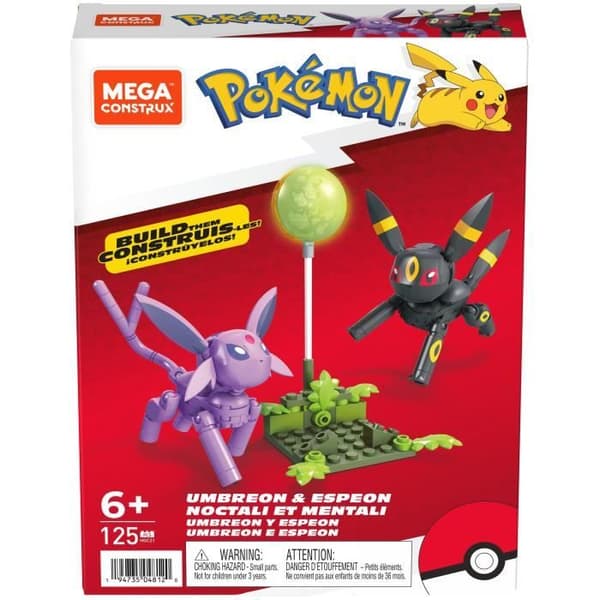 Mega Construx - Pokémon - Noctali & Mentali - byggleksak - 7 år och +