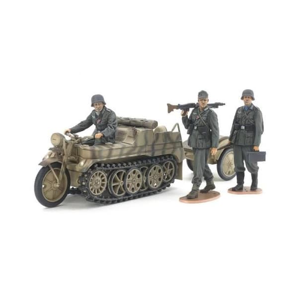 Tyska Sd.kfz.2 Kettenkraftrad modellfordon (mellanproduktion) - TAMIYA