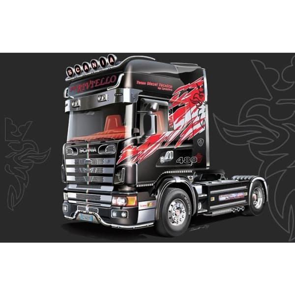 Lastbilsmodell - ITALERI - Scania 164 L Toppklass - Svart - Barn - Plast