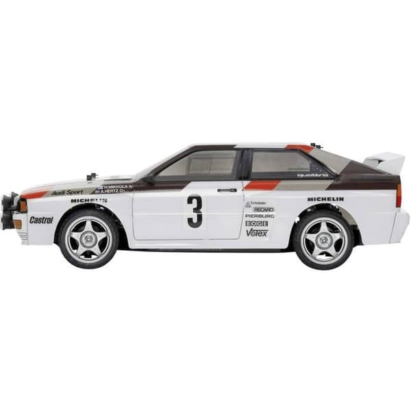 TAMIYA radiostyrd elbil - Audi Quattro Rallye A2 Chassi TT02 - 4x4 - 1/10