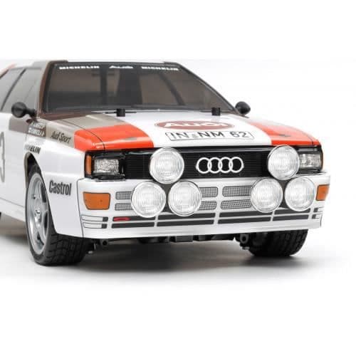 TAMIYA radiostyrd elbil - Audi Quattro Rallye A2 Chassi TT02 - 4x4 - 1/10
