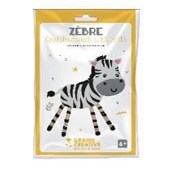 Mjukt gummi och pinnar kit - Zebra - KREATIVT FRÖ VI HAR ALLA TALANG - 5 år gammal - Barn - Blå