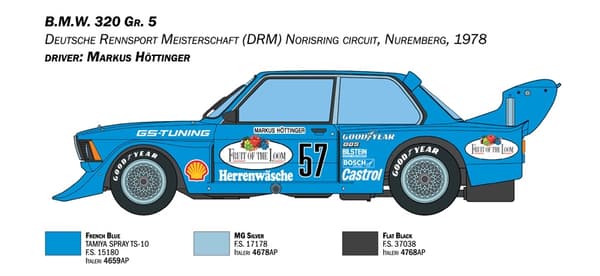 ITALERI 1:24 - BMW 320 Gruppe 5